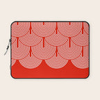 Red shapes pattern Laptop Sleeve Gallery Image 1