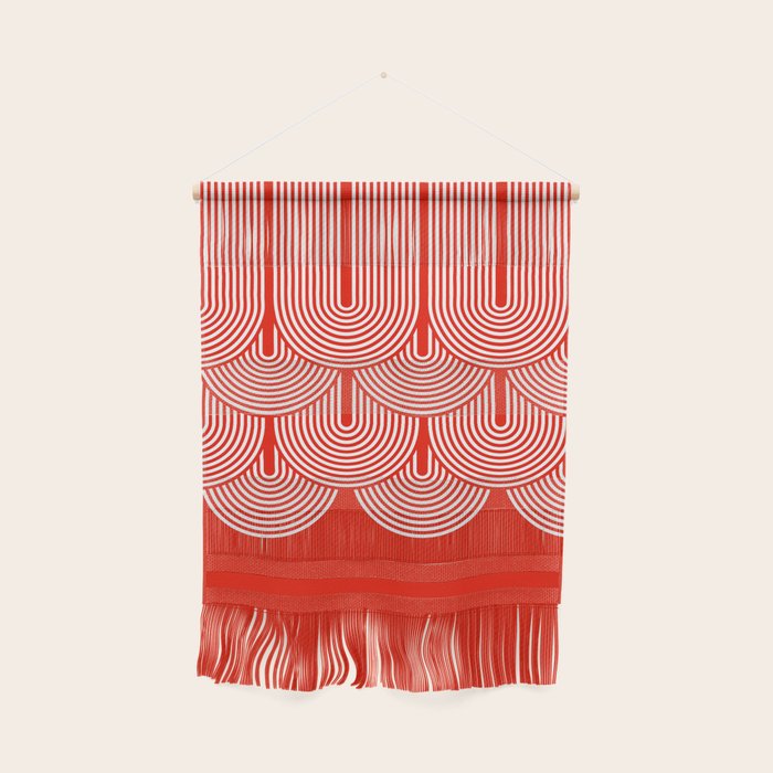 Red shapes pattern Wall Hanging Gallery Image 1