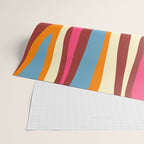 Bold Eclectic Abstract Wild Stripes Pattern Wrapping Paper Gallery Image 2