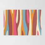 Bold Eclectic Abstract Wild Stripes Pattern Rug Gallery Image 2