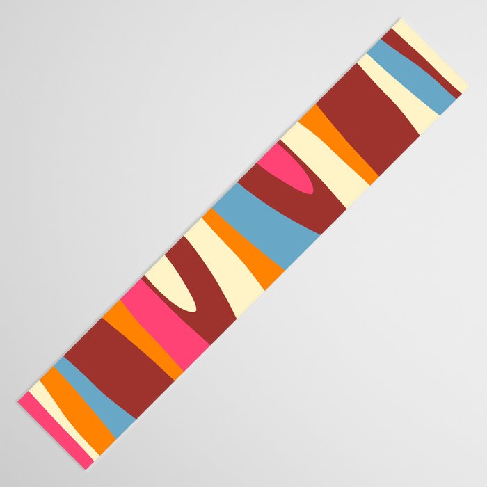 Bold Eclectic Abstract Wild Stripes Pattern Table Runner Gallery Image 3