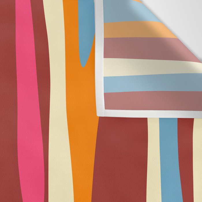 Bold Eclectic Abstract Wild Stripes Pattern Wall Tapestry Gallery Image 3