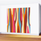Bold Eclectic Abstract Wild Stripes Pattern Wall Mural Gallery Image 2