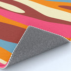Bold Eclectic Abstract Wild Stripes Pattern Rug Gallery Image 4