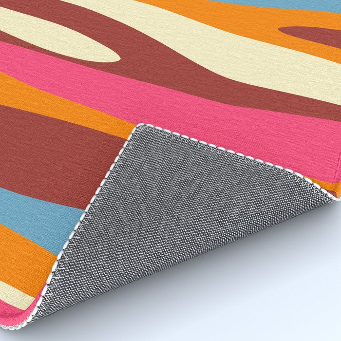 Bold Eclectic Abstract Wild Stripes Pattern Rug Gallery Image 4