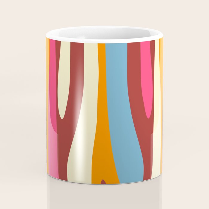 Bold Eclectic Abstract Wild Stripes Pattern Coffee Mug Gallery Image 4