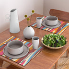 Bold Eclectic Abstract Wild Stripes Pattern Placemat Gallery Image 2