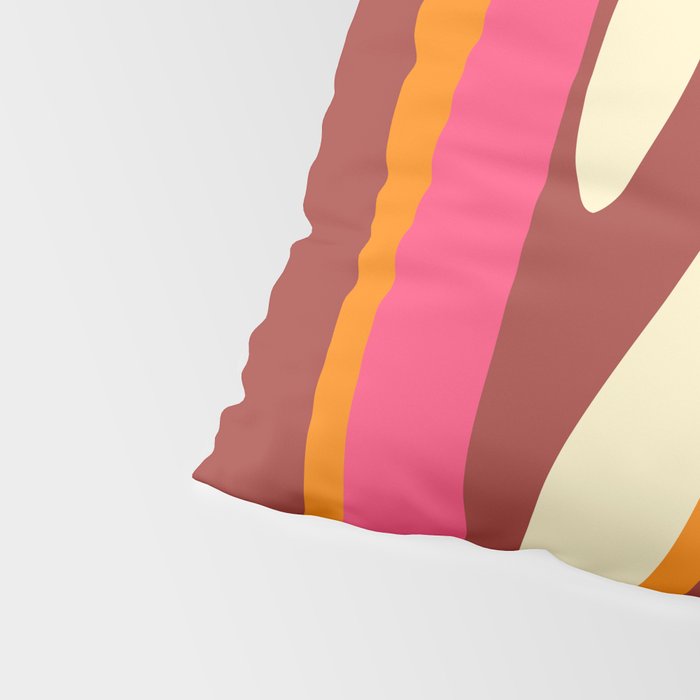 Bold Eclectic Abstract Wild Stripes Pattern Pillow Sham Gallery Image 4
