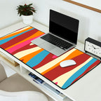 Bold Eclectic Abstract Wild Stripes Pattern Desk Mat Gallery Image 2
