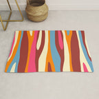 Bold Eclectic Abstract Wild Stripes Pattern Rug Gallery Image 1