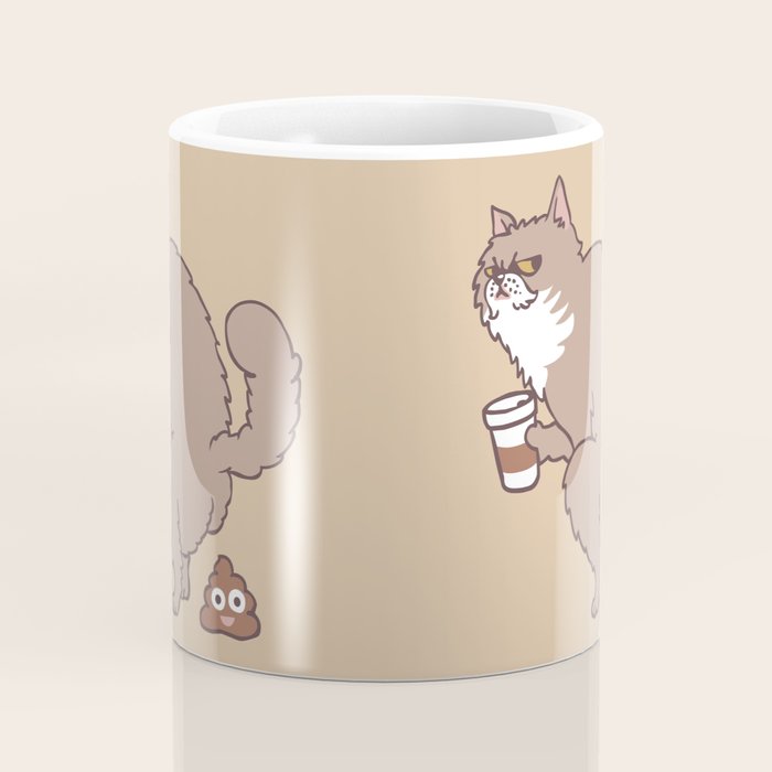 Coffee Makes Cat Poop Coffee Mug Gallery Image 4