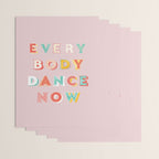 EVERYBODY DANCE NOW - bright typography Wrapping Paper Gallery Image 3