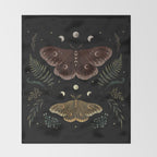 Saturnia Pavonia Throw Blanket Gallery Image 2