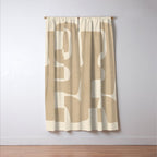 Abstract Art 55/beige 2 Window Curtain Gallery Image 3