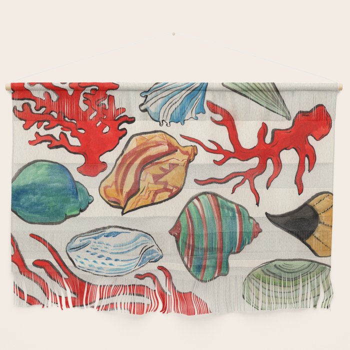 Sea Life Watercolor Wall Hanging Gallery Image 1