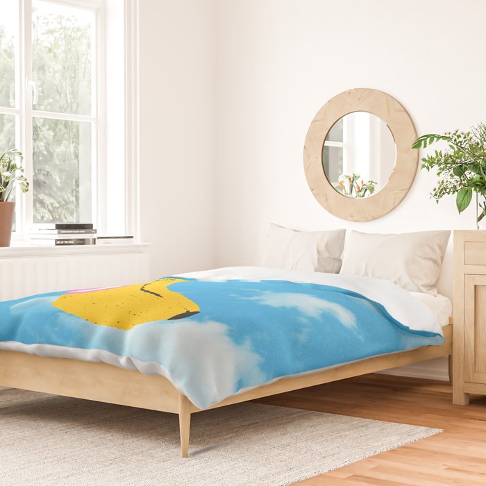 Banana Pop Art: Sky Edition Duvet Cover Gallery Image 2