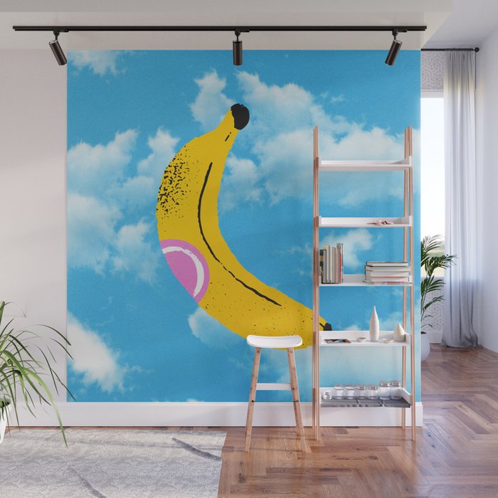 Banana Pop Art: Sky Edition Wall Mural Gallery Image 1