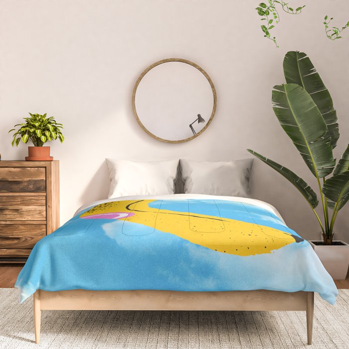 Banana Pop Art: Sky Edition Comforter Gallery Image 3