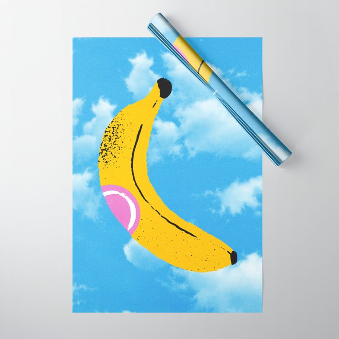 Banana Pop Art: Sky Edition Wrapping Paper Gallery Image 1