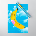 Banana Pop Art: Sky Edition Wrapping Paper Gallery Image 1