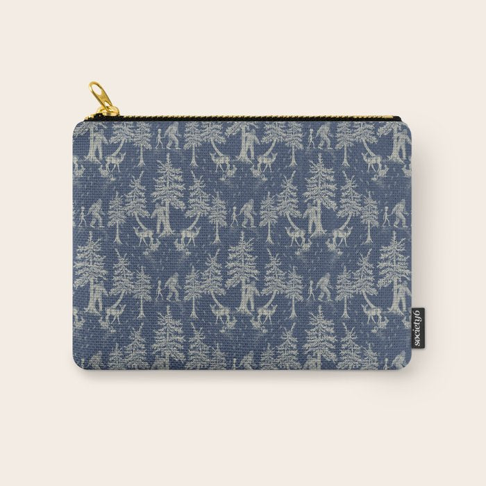 Navy Blue Bigfoot & Friends Carry All Pouch Gallery Image 1
