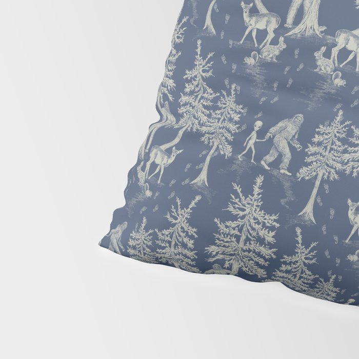 Navy Blue Bigfoot & Friends Pillow Sham Gallery Image 4