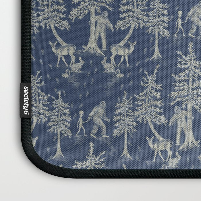 Navy Blue Bigfoot & Friends Laptop Sleeve Gallery Image 3