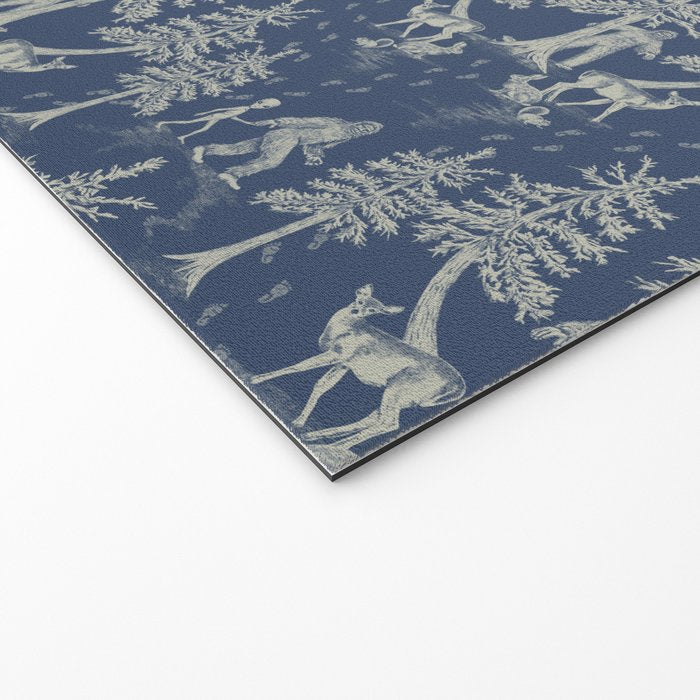 Navy Blue Bigfoot & Friends Welcome Mat Gallery Image 2