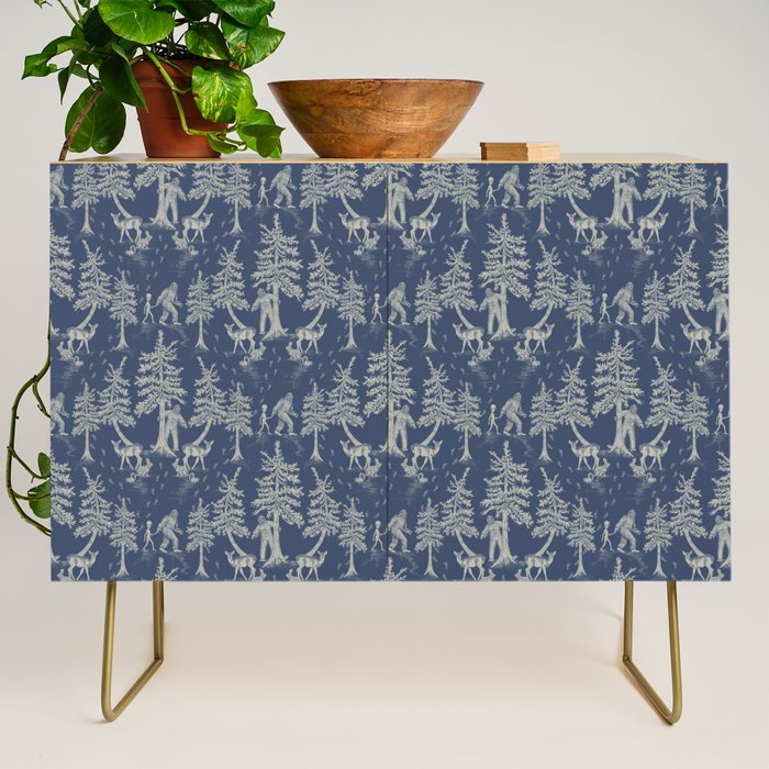 Navy Blue Bigfoot & Friends Credenza Gallery Image 1