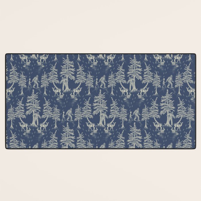 Navy Blue Bigfoot & Friends Desk Mat Gallery Image 3