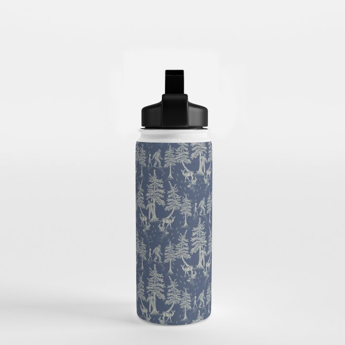 Navy Blue Bigfoot & Friends Water Bottle Gallery Image 2