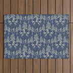 Navy Blue Bigfoot & Friends Outdoor Rug Gallery Image 1