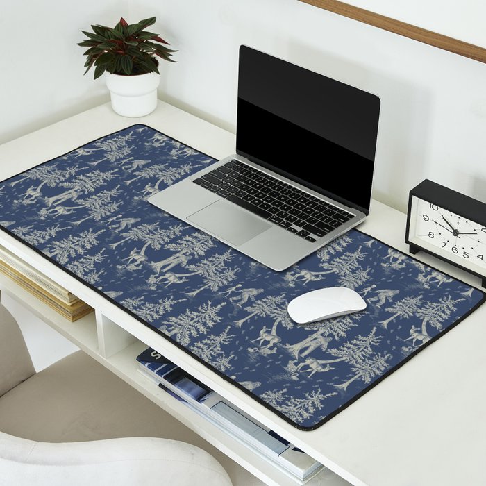 Navy Blue Bigfoot & Friends Desk Mat Gallery Image 2