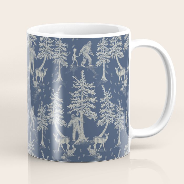 Navy Blue Bigfoot & Friends Coffee Mug Gallery Image 1