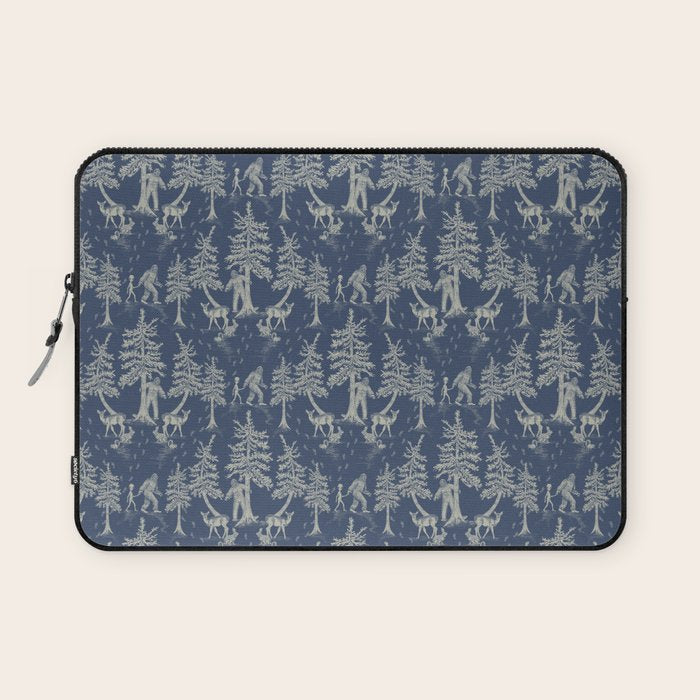 Navy Blue Bigfoot & Friends Laptop Sleeve Gallery Image 1