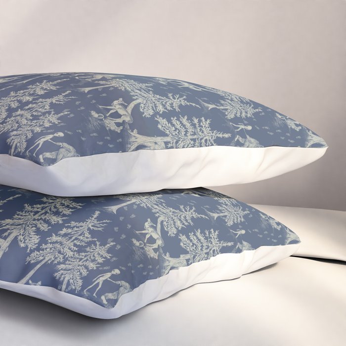 Navy Blue Bigfoot & Friends Pillow Sham Gallery Image 3
