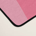 Abstract Wild Stripes Pattern in Pink and Olive Yellow Desk Mat Gallery Image 4