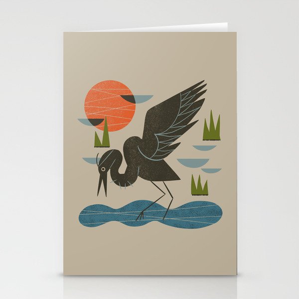 Happy Heron Stationery Card Gallery Image 2