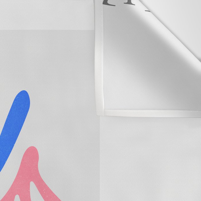 Blue & Pink Leaves: Matisse Series 01 Wall Tapestry Gallery Image 3