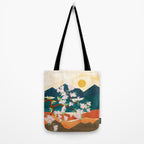 Warm spring sunshine beneath the ridge  Tote Bag Gallery Image 2