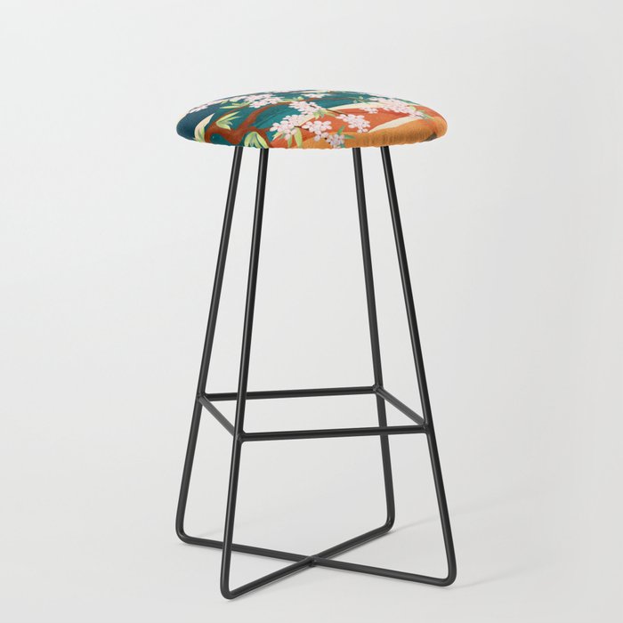 Warm spring sunshine beneath the ridge  Stool Gallery Image 1