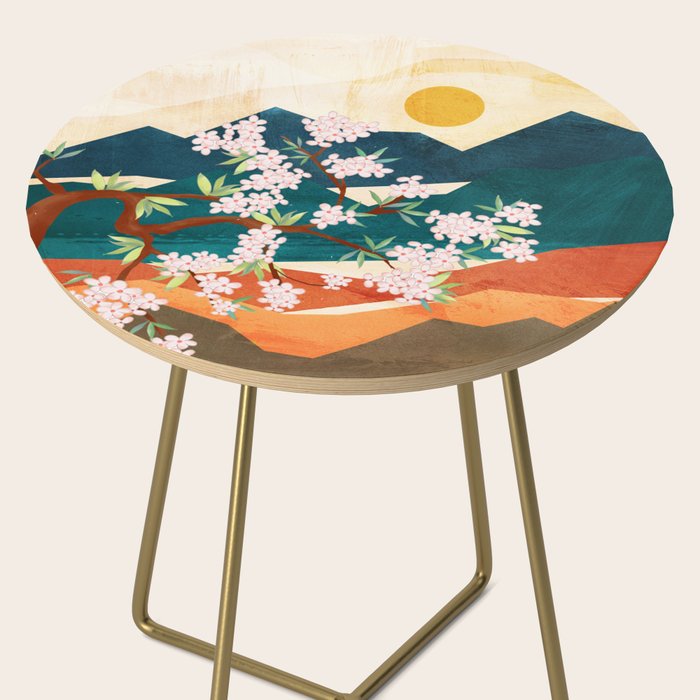 Warm spring sunshine beneath the ridge  Side Table Gallery Image 2