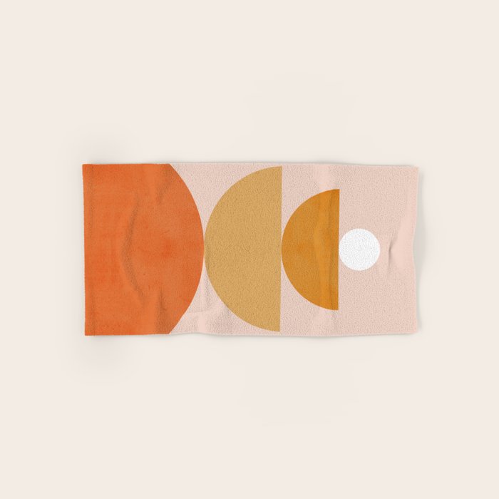 Abstraction Circles Balance Modern Minimalism 007 Bath Towel Gallery Image 1