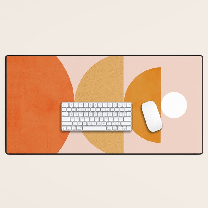 Abstraction Circles Balance Modern Minimalism 007 Desk Mat Gallery Image 1