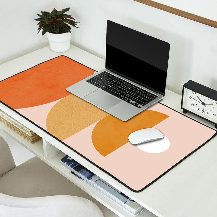Abstraction Circles Balance Modern Minimalism 007 Desk Mat Gallery Image 2