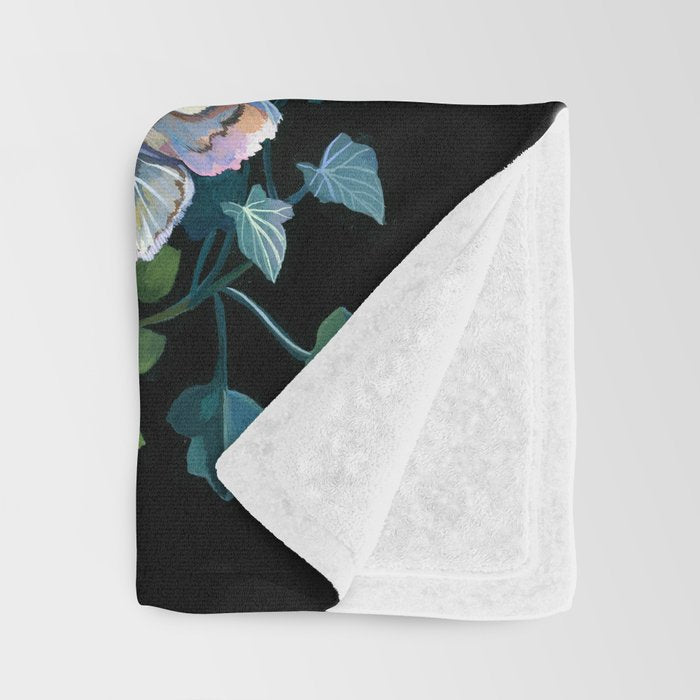 Black Goat Moon Garden Throw Blanket Gallery Image 3