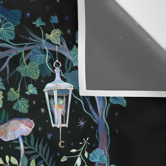 Black Goat Moon Garden Wall Tapestry Gallery Image 3