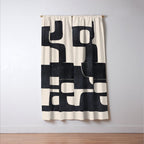 Modern Abstract Shapes 107 Window Curtain Gallery Image 3