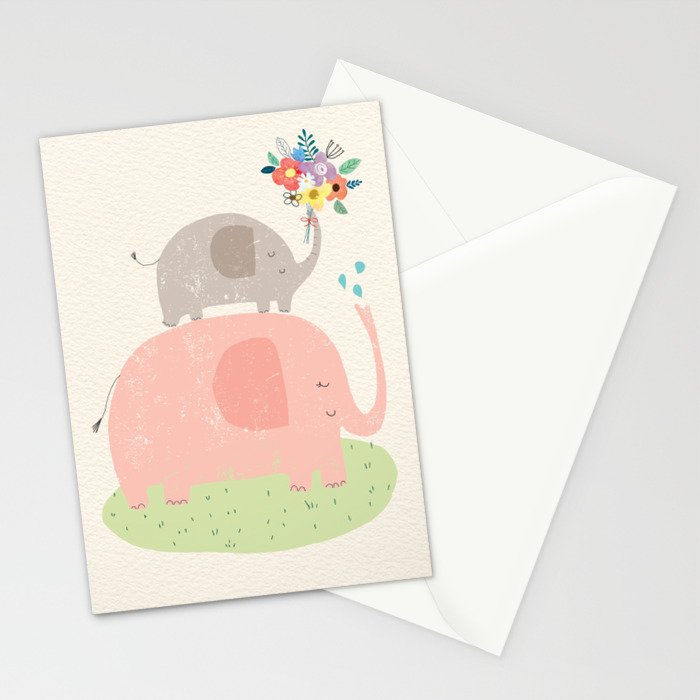Elephants Stationery Card Gallery Image 2