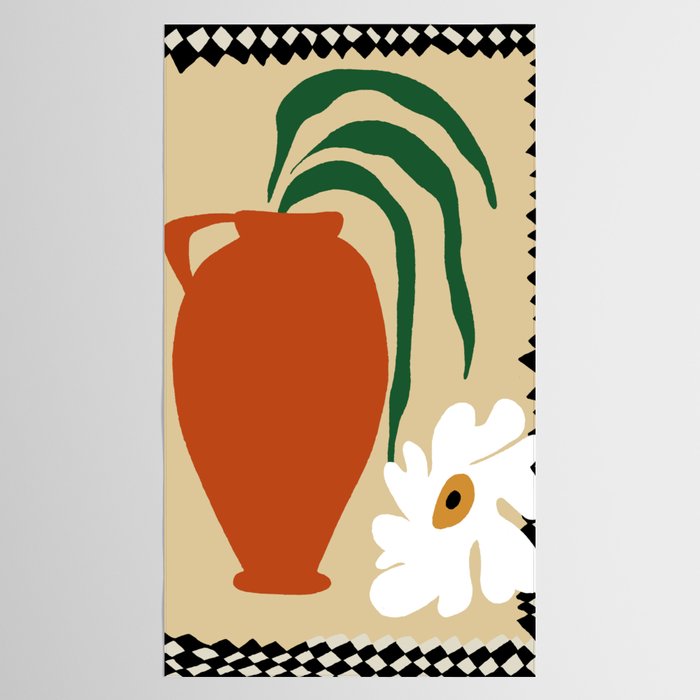 Happy flower fall pottery  Tablecloth Gallery Image 2
